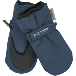 Mikk-Line Luffer med tommelfinger & velcro - Vandtætte - Blue Nights - Mikk-Line