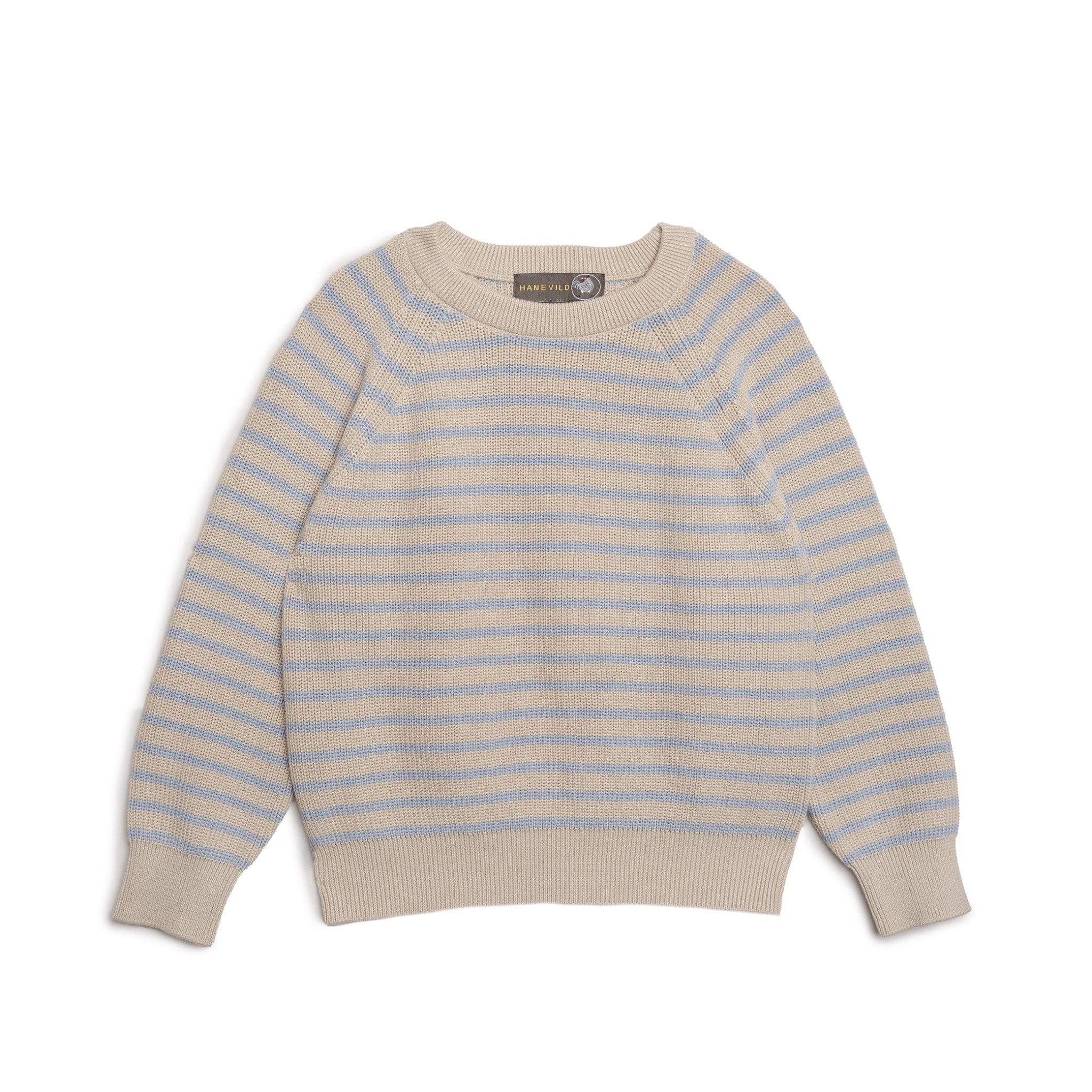 christian-sweater-summer-sand-3446237 Christian stribet sweater i økologisk bomuld Summer Sand - 86/92 - Hanevild
